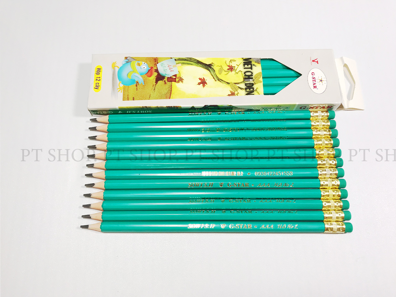 [HCM]HỘP 12 CÂY VIẾT CHÌ HB CAO CẤP GSTAR AAA