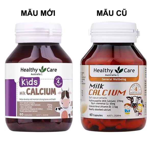 Canxi sữa Úc Healthy Care Milk Calcium