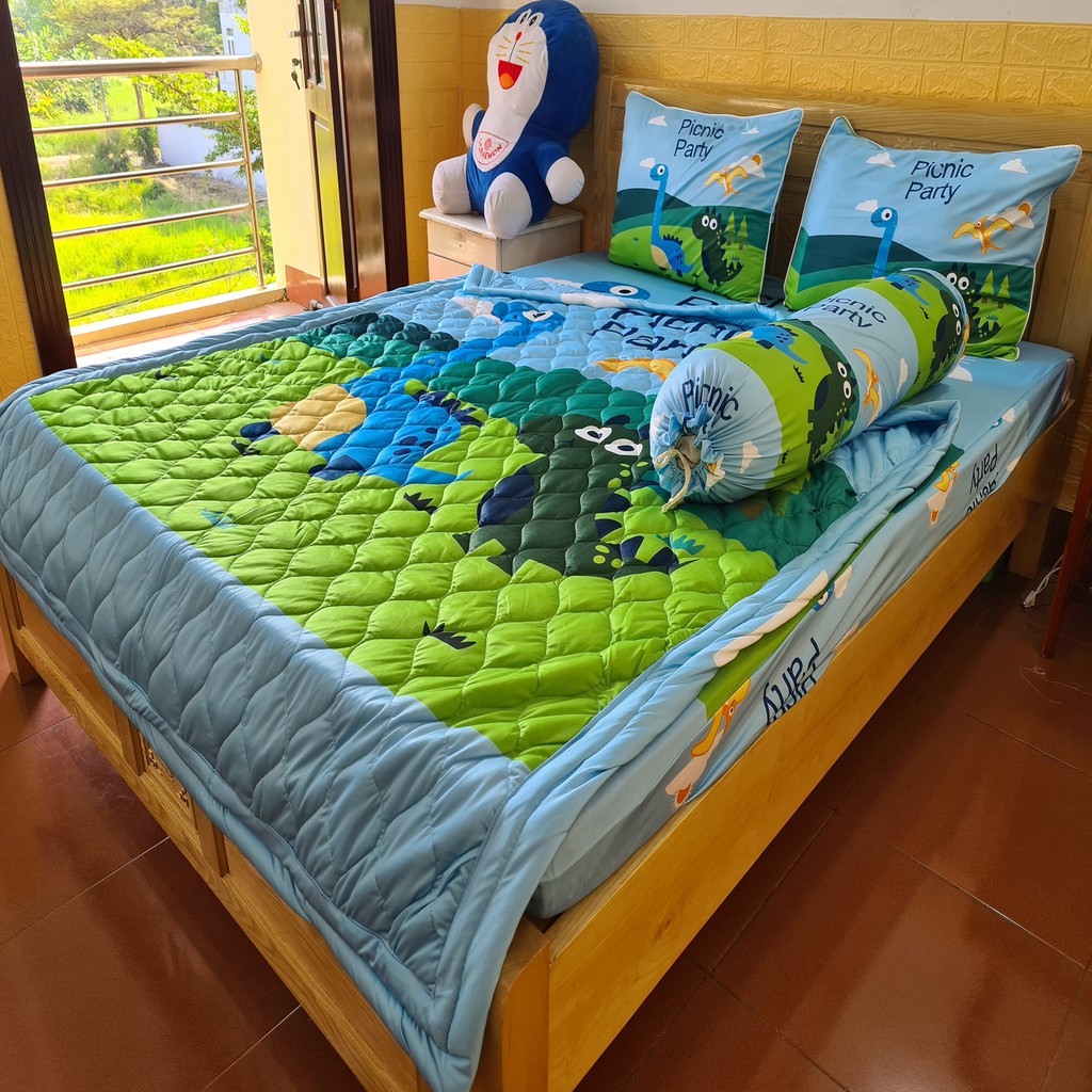 [HCM]BỘ DRAP THUN Ý 5D 4 MÓN 1M6 & 1M8 TY32