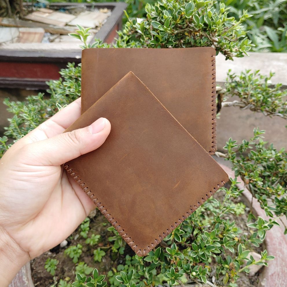 Ví Da Nam Handmade 100% Da Bò Thật Nhập Khẩu SVD19