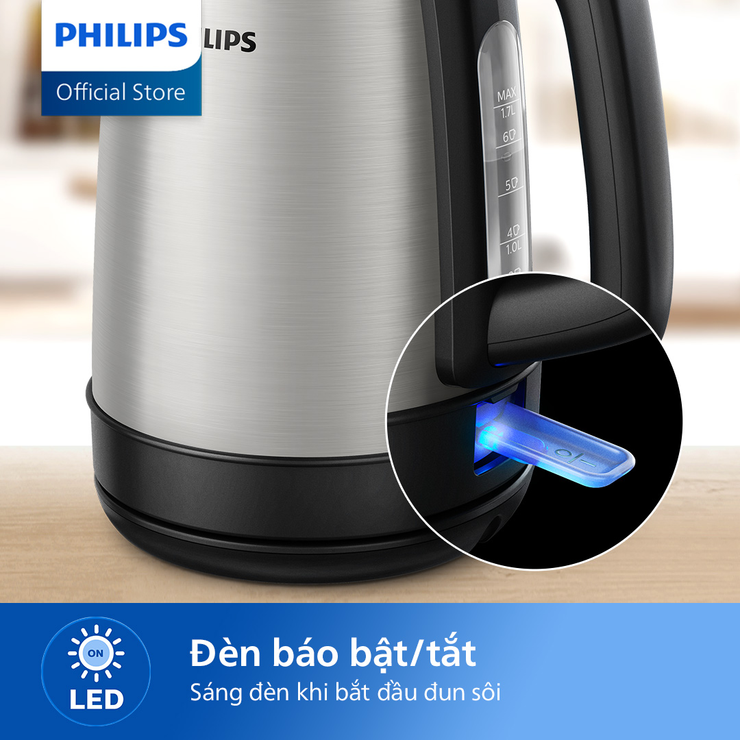 Bình Đun Siêu Tốc Philips HD9350/90 - Hàng Phân Phối Chính Hãng