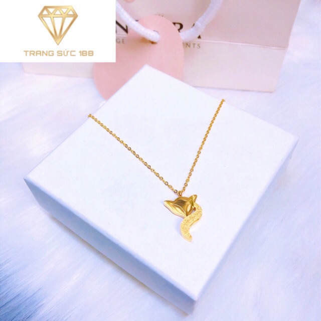 [HCM]Dây chuyền titan hồ ly đuôi phun cát DTT129 sản phẩm có thiết kế sang trọng quý phái hợp thời trang dễ dàng kết hợp với nhiều trang phục khác nhau