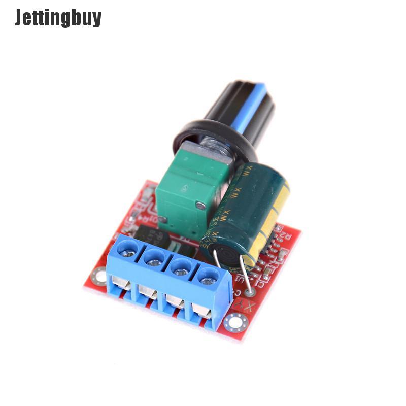 Jettingbuy Mini DC Motor PWM Speed Controller 5A 4.5V-35V Speed Control Switch LED Dimmer