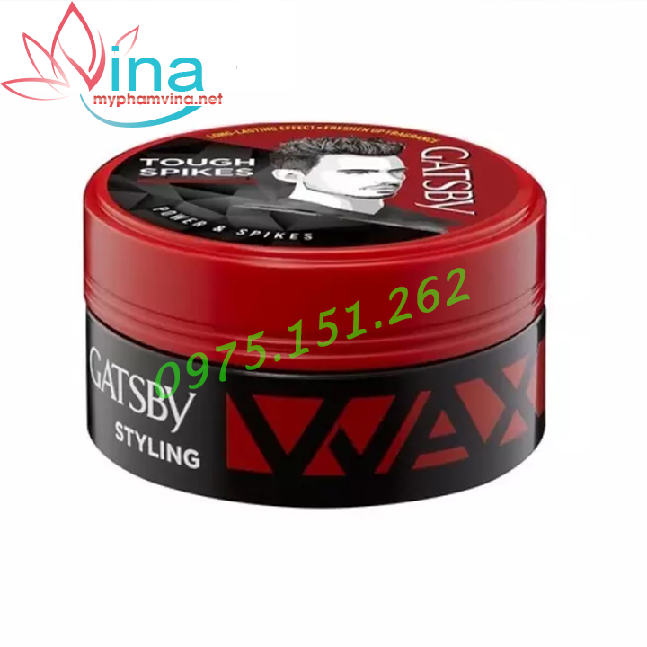 Wax Tạo Kiểu Tóc Gatsby Power & Spikes - Đỏ 75gr
