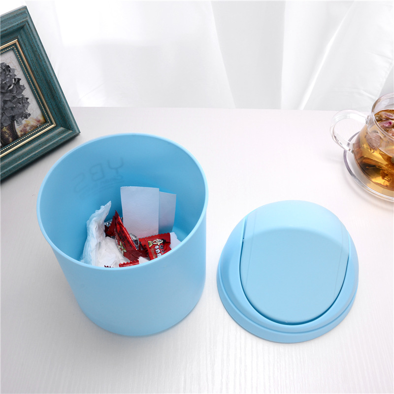 Thùng rác mini thông minh để bàn có nắp đậy