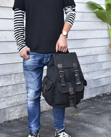 Balo Nam vải Canvas (Vải bố) cao cấp 2019