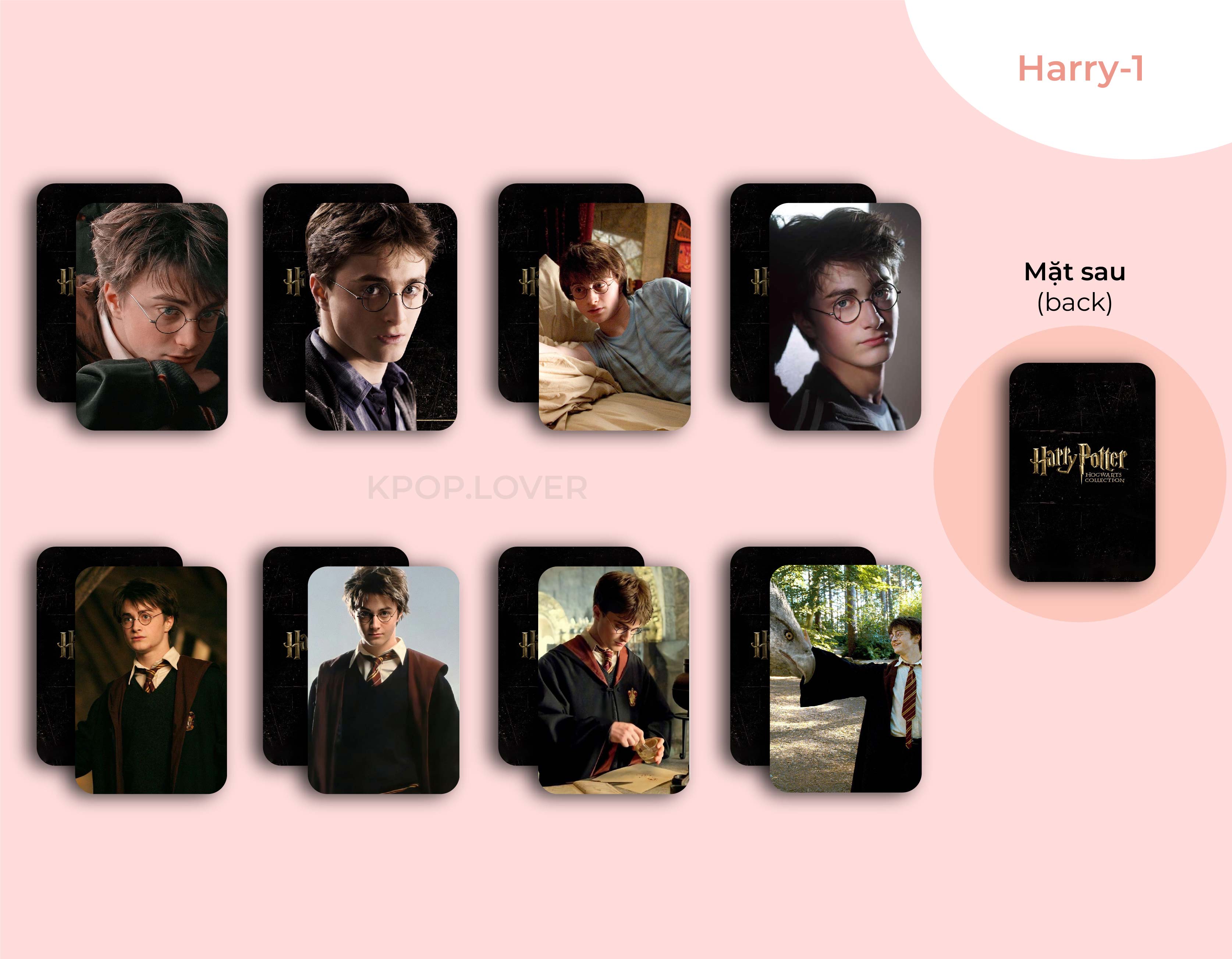 SET 8 CARD BO GÓC HARRY POTTER