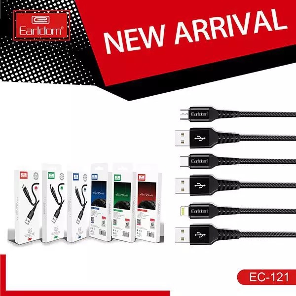 Dây Sạc Lightning Type C Micro Chính Hãng Earldom EC-121