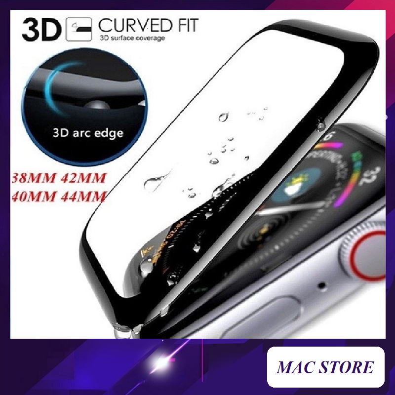 Kính cường lực dẻo 4d bảo vệ apple watch seri 6,5,4,3,2,1