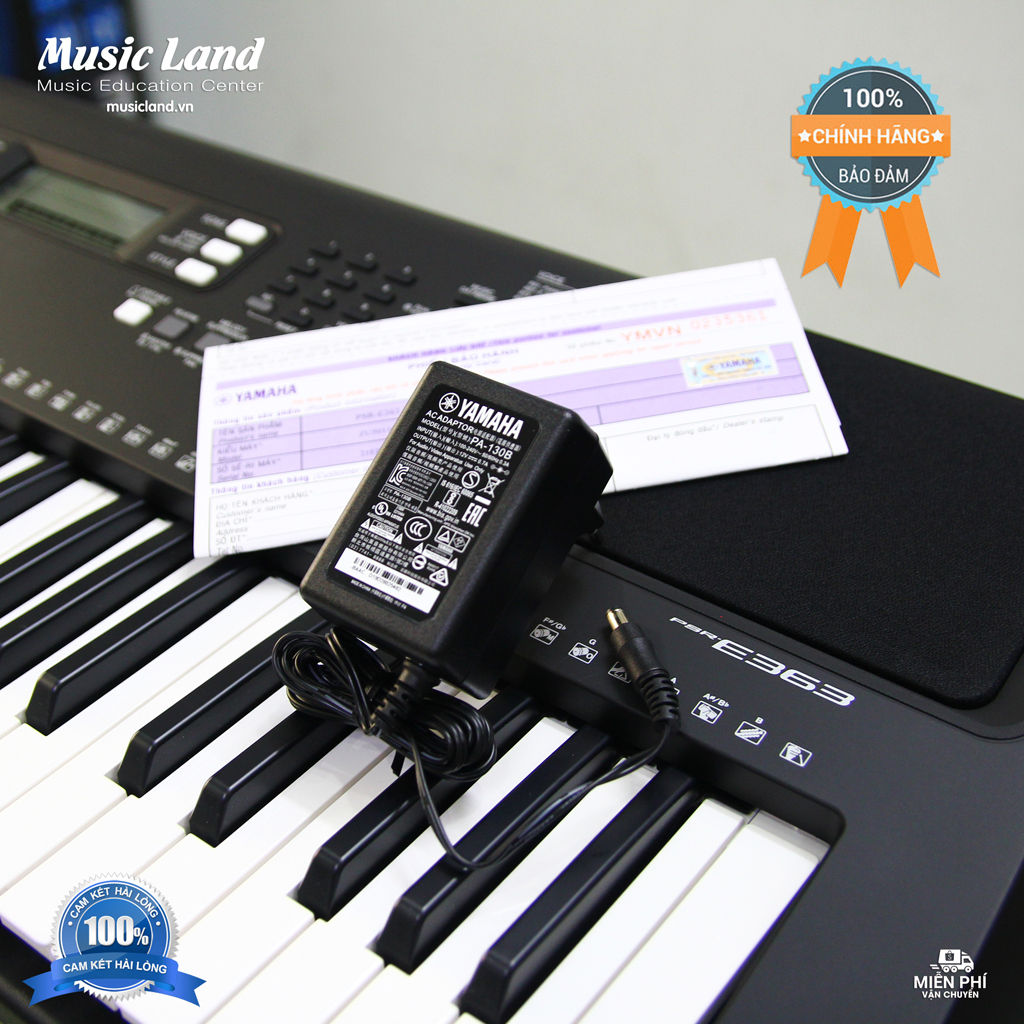 Đàn Organ Yamaha PSR E363 - Chính Hãng