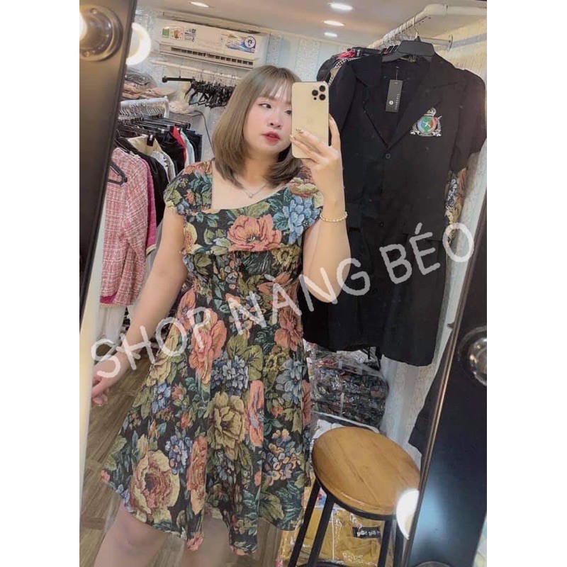 [HCM]Đầm Lệch Vai Bigsize 60-90Kg (Có Size)