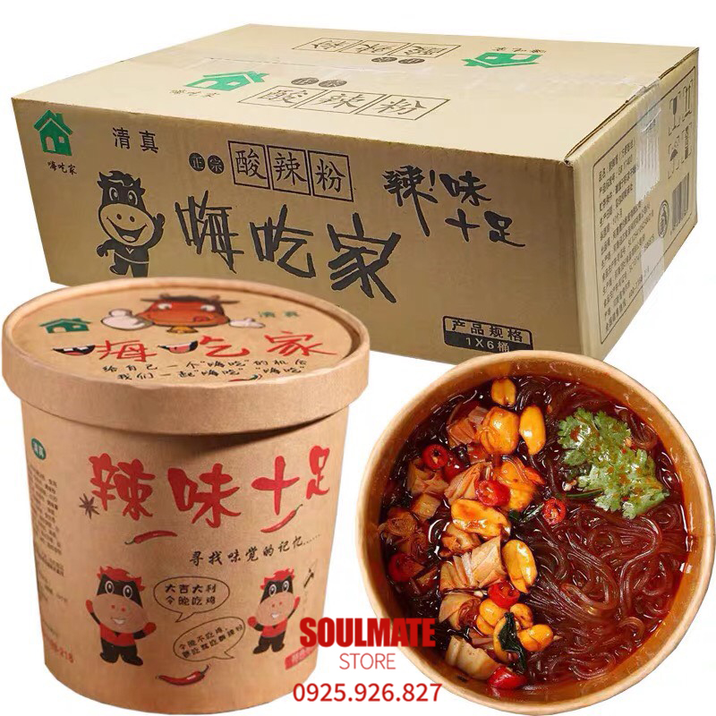 Thùng 6 hộp miến chua cay Trùng Khánh