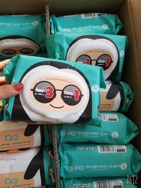 Combo 5 gói giấy ướt Agi 100 tờ/gói