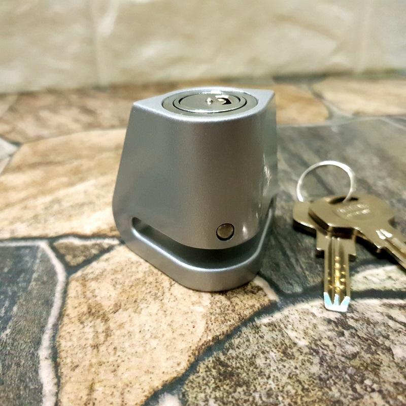 Khóa đĩa xe máy cao cấp SCHONE SC 3026- BẠC ( GERMANY )