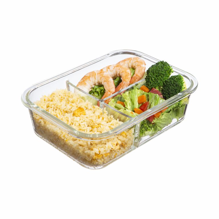 Hộp thủy tinh chữ nhật Nikko 1520 ml (2 ngăn và 3 ngăn)