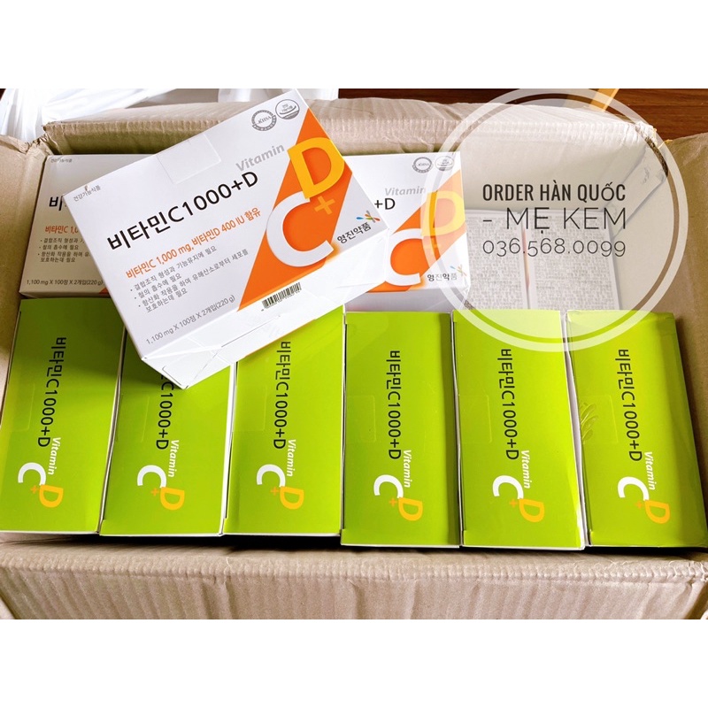 [Mẹ Kem] Vitamin C&D 1000mg