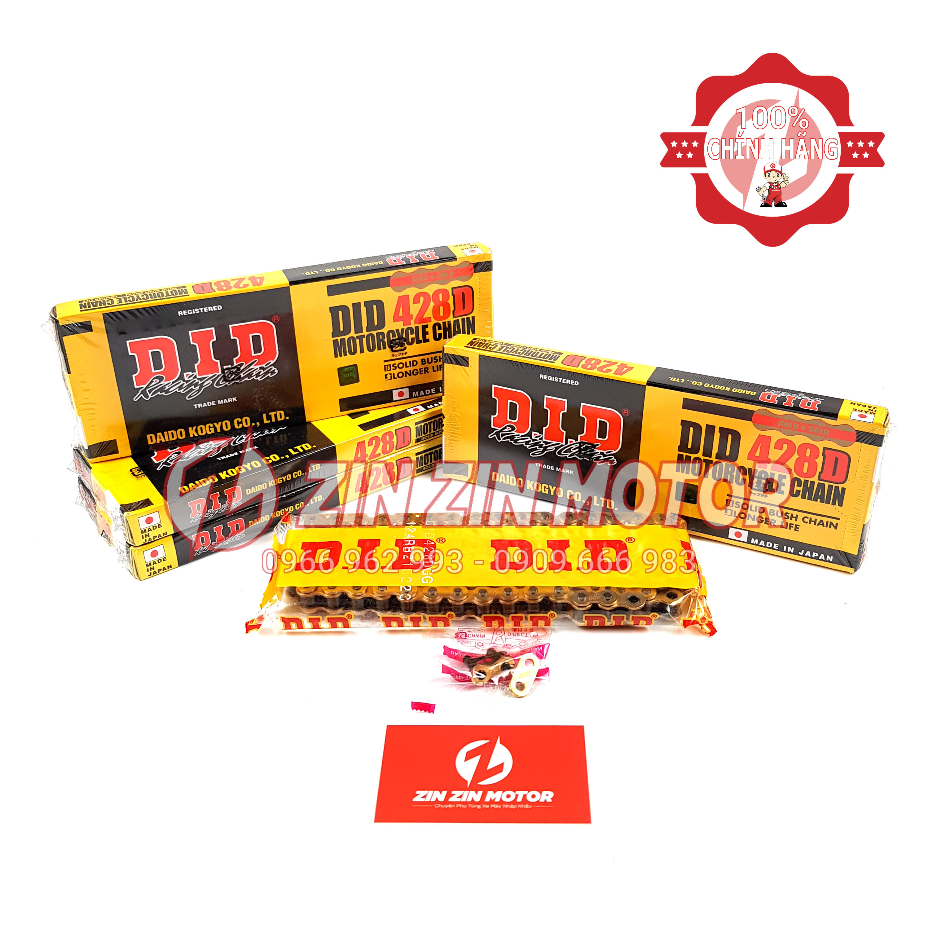 Sên Did 428D 9ly 124 mắt chính hãng