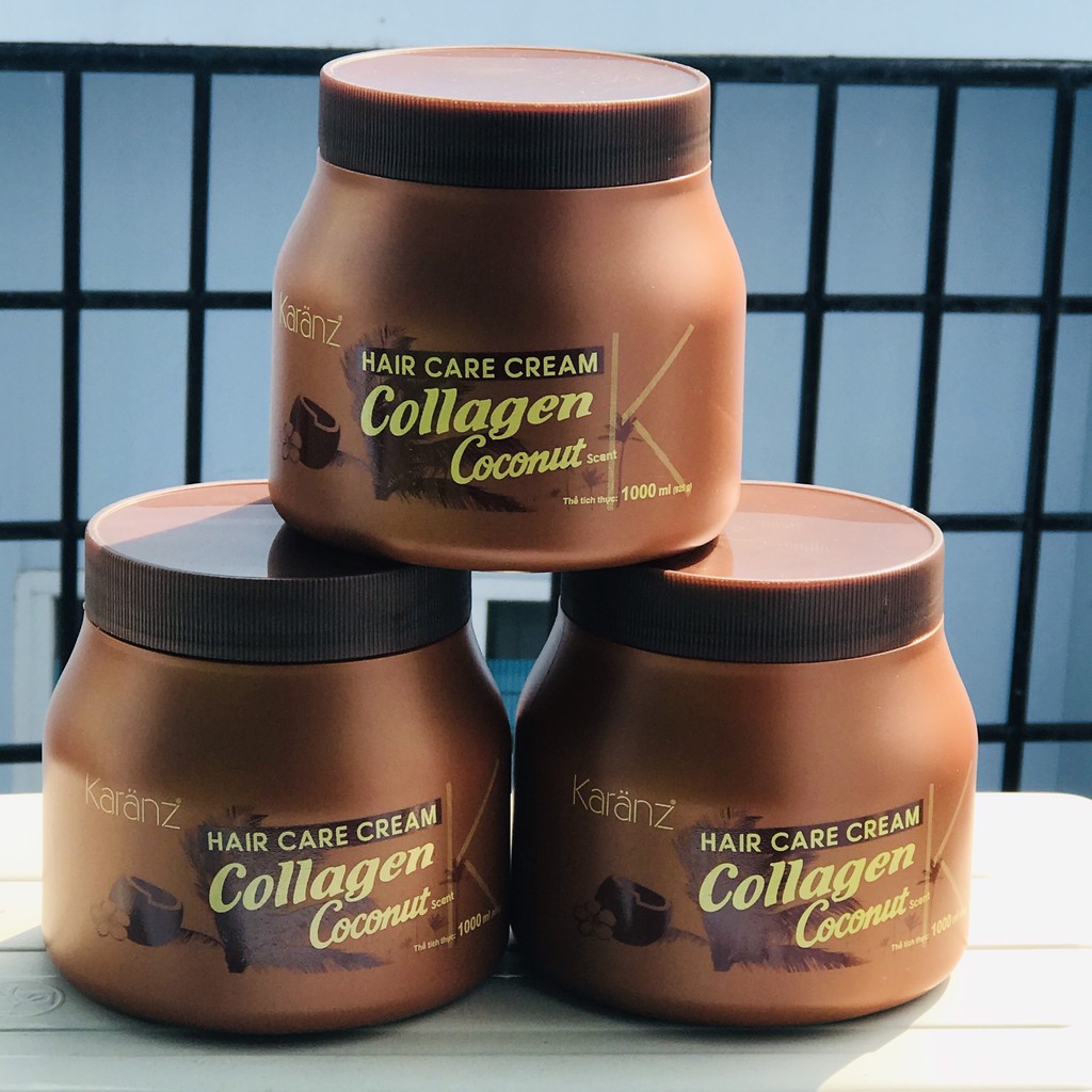 Hấp ủ tóc mềm mượt Collagen Coconut Karanz 1000ml