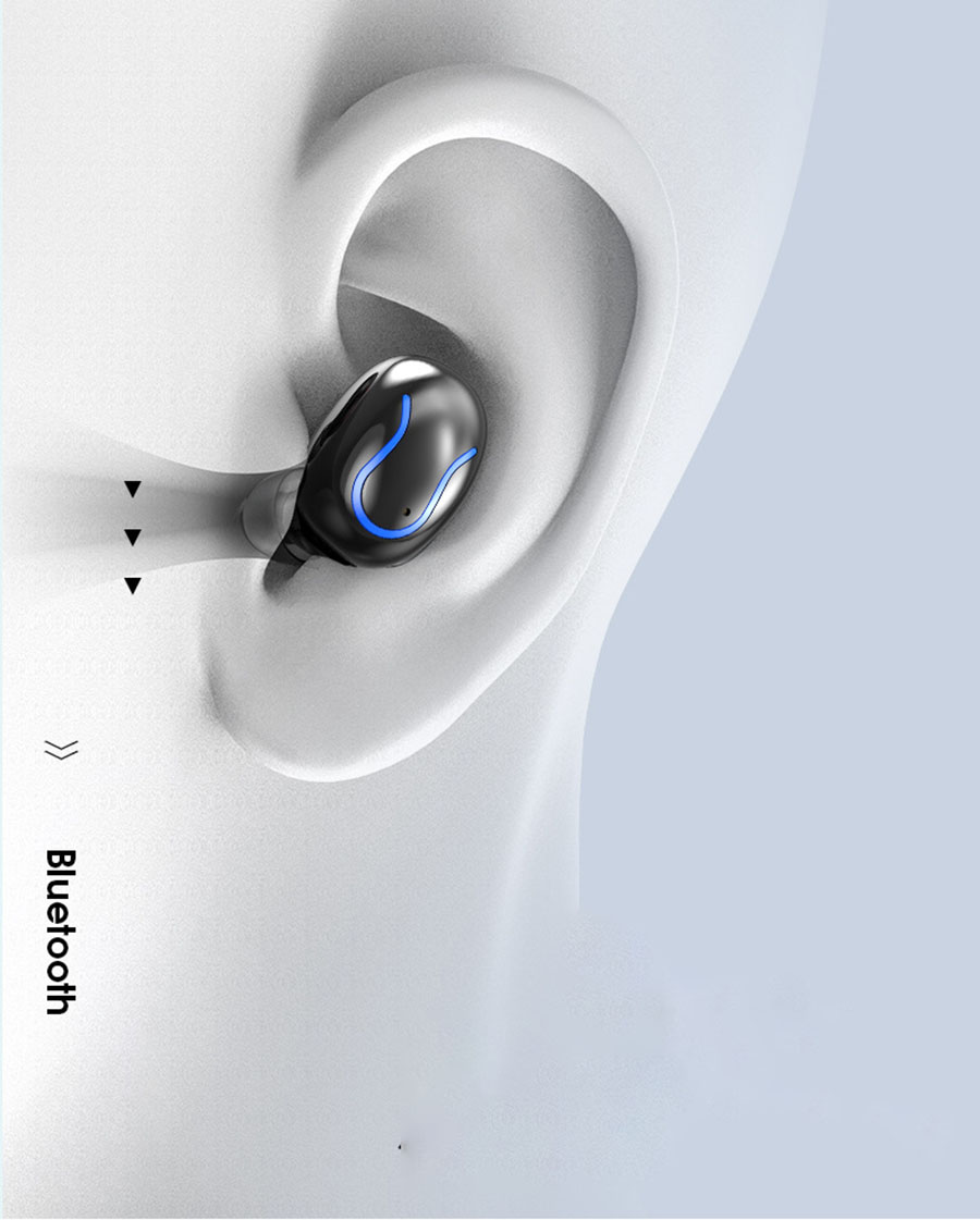 [HCM]Tai Nghe Bluetooth True Wireless HBQ Q82 LED Stereo V5.0 + EDR