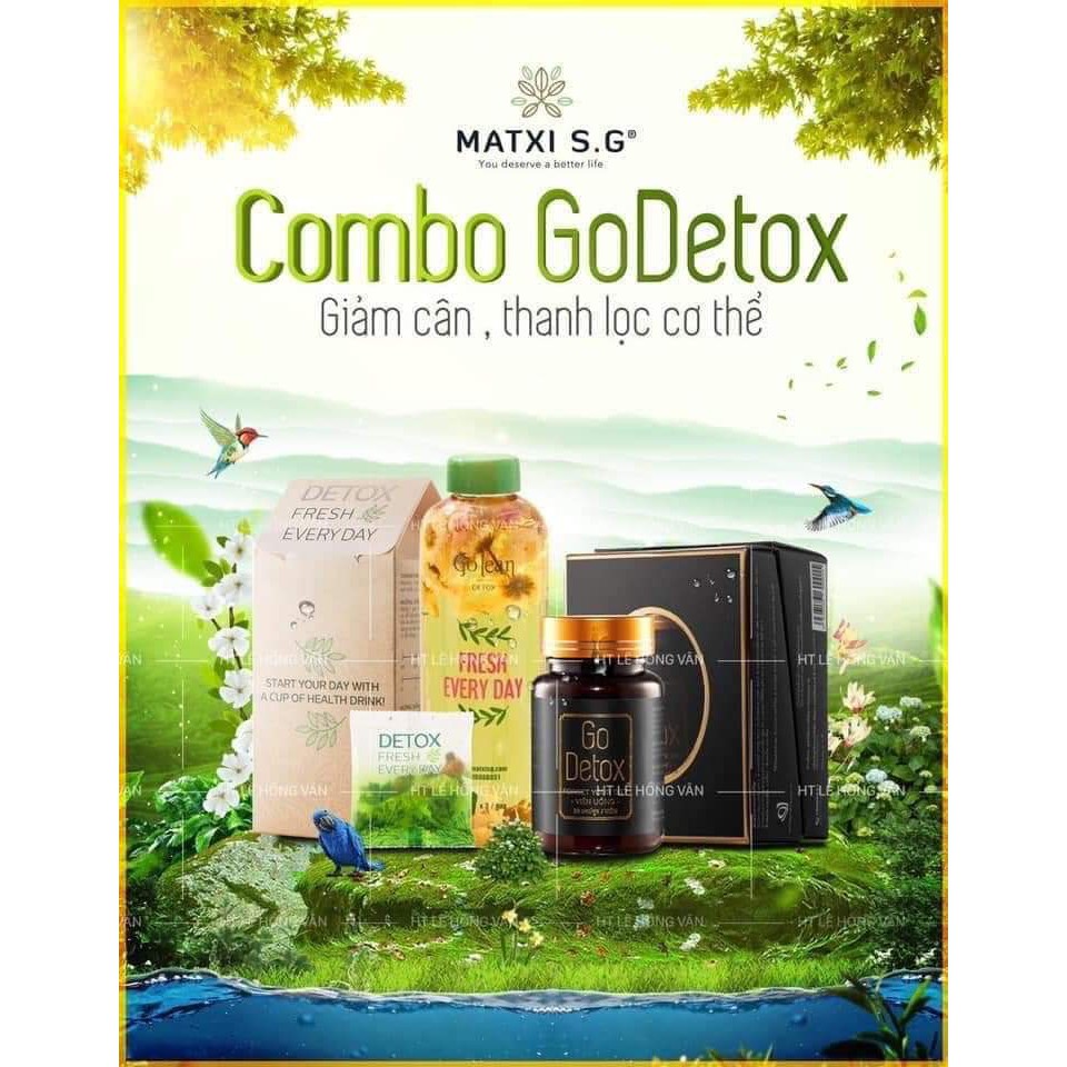 Combo trà Go Detox (Tặng Thước Dây)