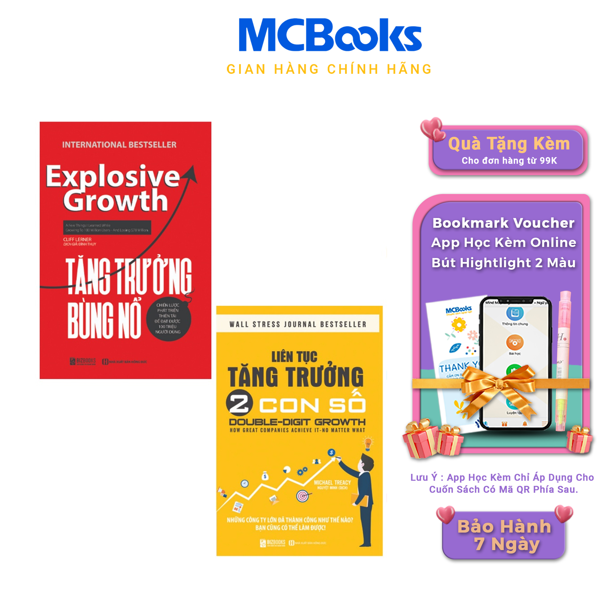 Sách - Combo Tăng Trưởng Bùng Nổ - Liên tục tăng trưởng 2 con số - McBooks