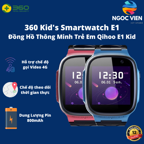 Đồng Hồ Thông Minh Trẻ Em Qihoo 360 E1 Kid Smartwatch Định Vị
