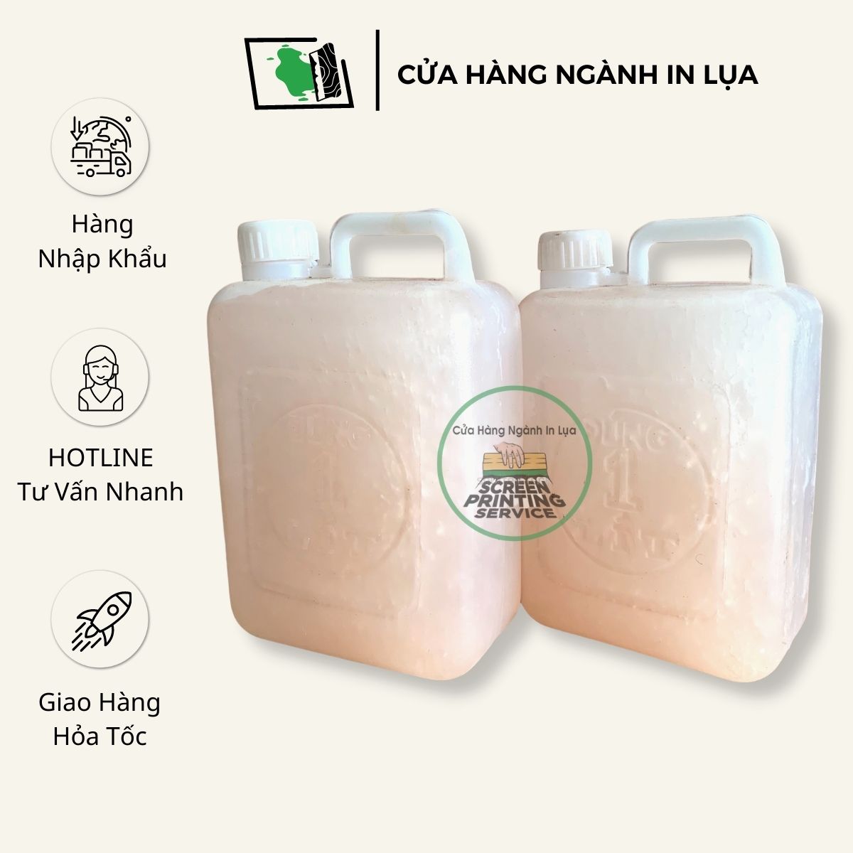 Dung môi hột chậm khô Butan pha mực in lụa PP PE làm chậm khô mực in, chống bít bản 1kg