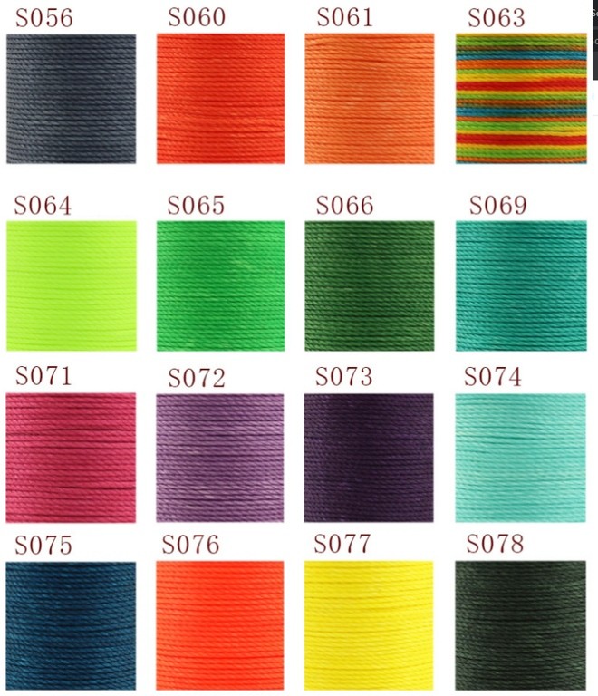 Chỉ sáp tròn khâu đồ da 0.45mm - dụng cụ phụ kiện làm đồ da handmade