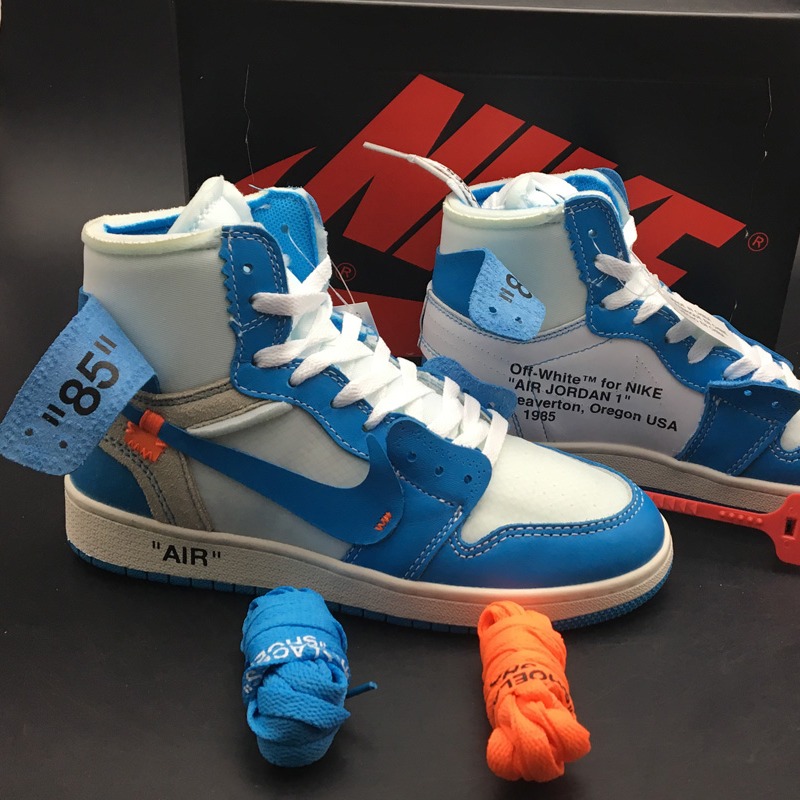 Giày J0rdan 1 Off White Blue ( Full box)