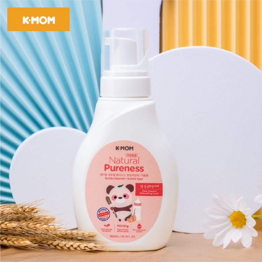 Nước RỬA BÌNH và rau quả hữu cơ K - MOM Hàn Quốc