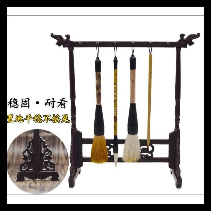 Giá gỗ giá bút lông giá treo bút đế giá trang trí