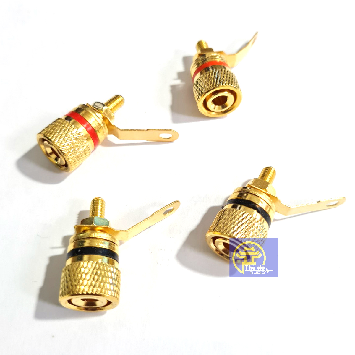 01 cặp Jack cọc loa bằng đồng mạ vàng cao cấp