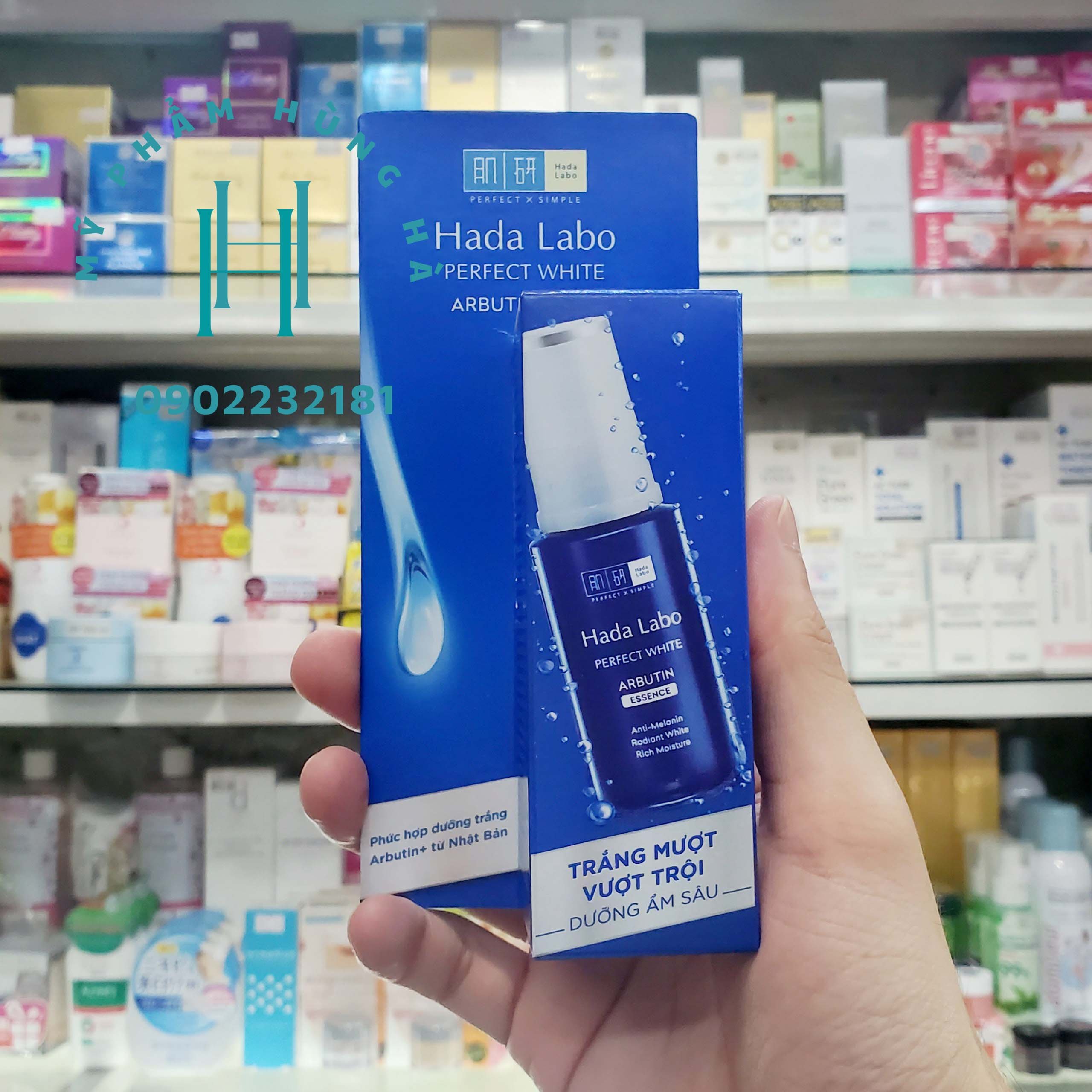 Serum Hada Labo, tinh chất dưỡng da, trắng da, dưỡng ẩm sâu Hada Labo Perfect White Arbutin Essence 30g