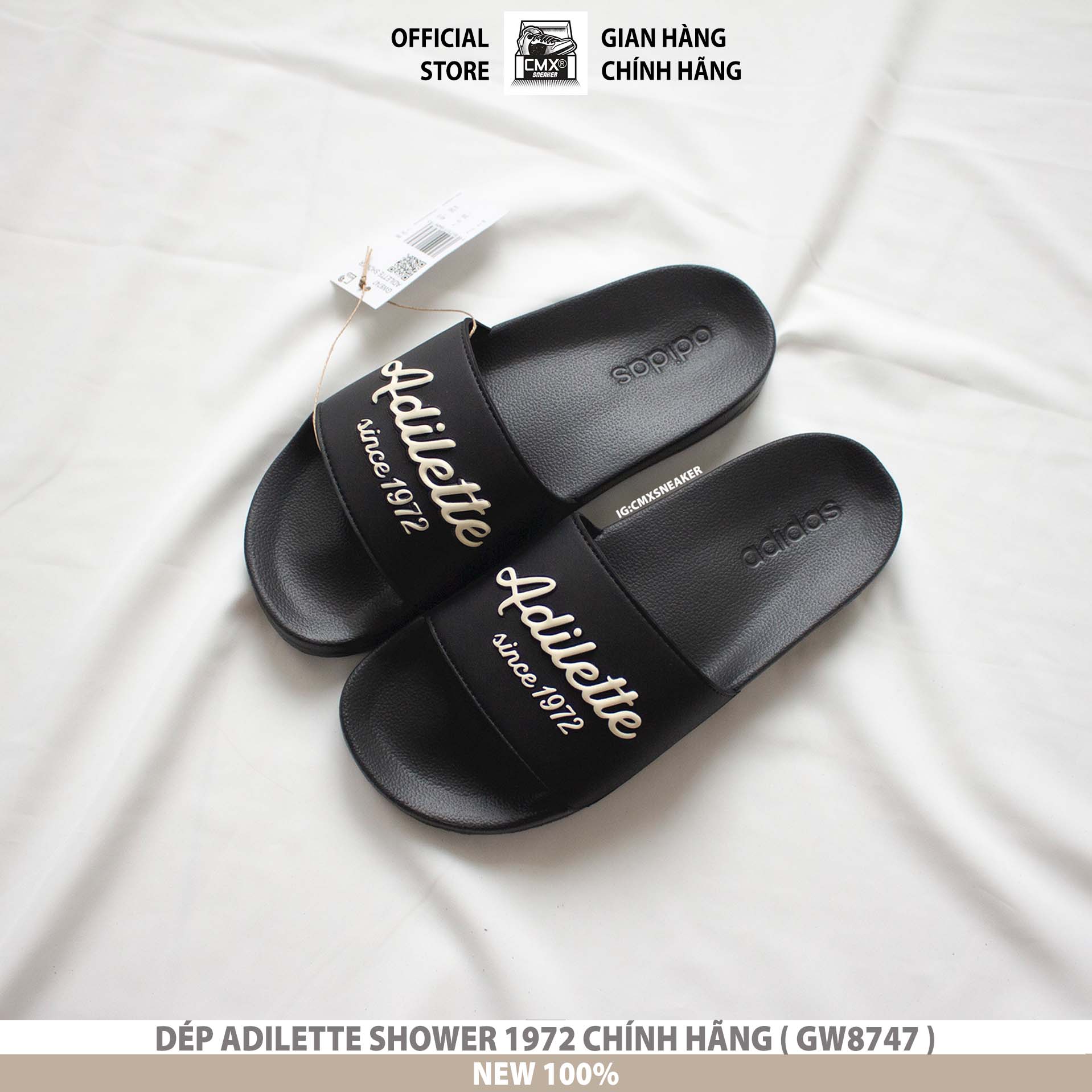 😘 [ HÀNG CHÍNH HÃNG CÓ SẴN ] Dép 𝘼𝒅𝙞𝒅𝙖𝒔 Adilette SHOWER 1972  ( GW8747 ) - REAL AUTHENTIC 100%