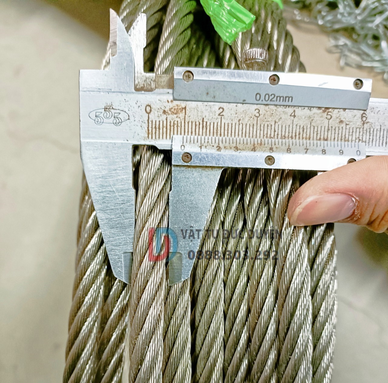 Dây cáp INOX 304 Phi 10mm (9.5)