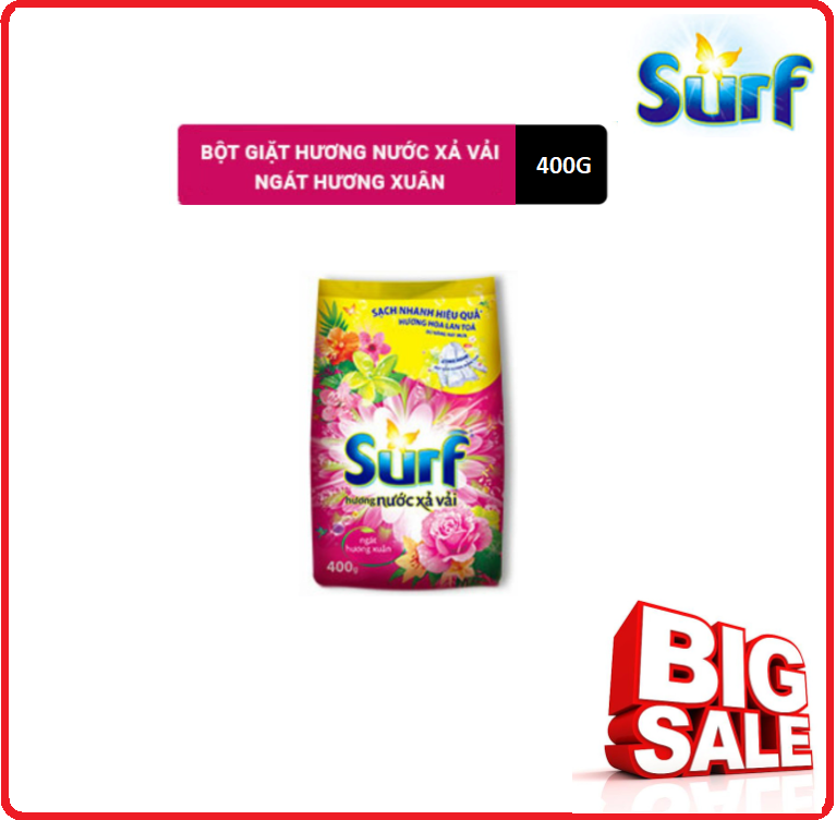 Bột Giặt SURF Ngát Hương Xuân Gói 400g