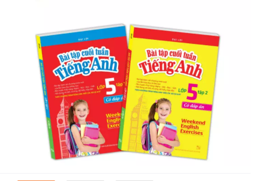 Combo 2 tập Bài tập cuối tuần tiếng Anh lớp 5
