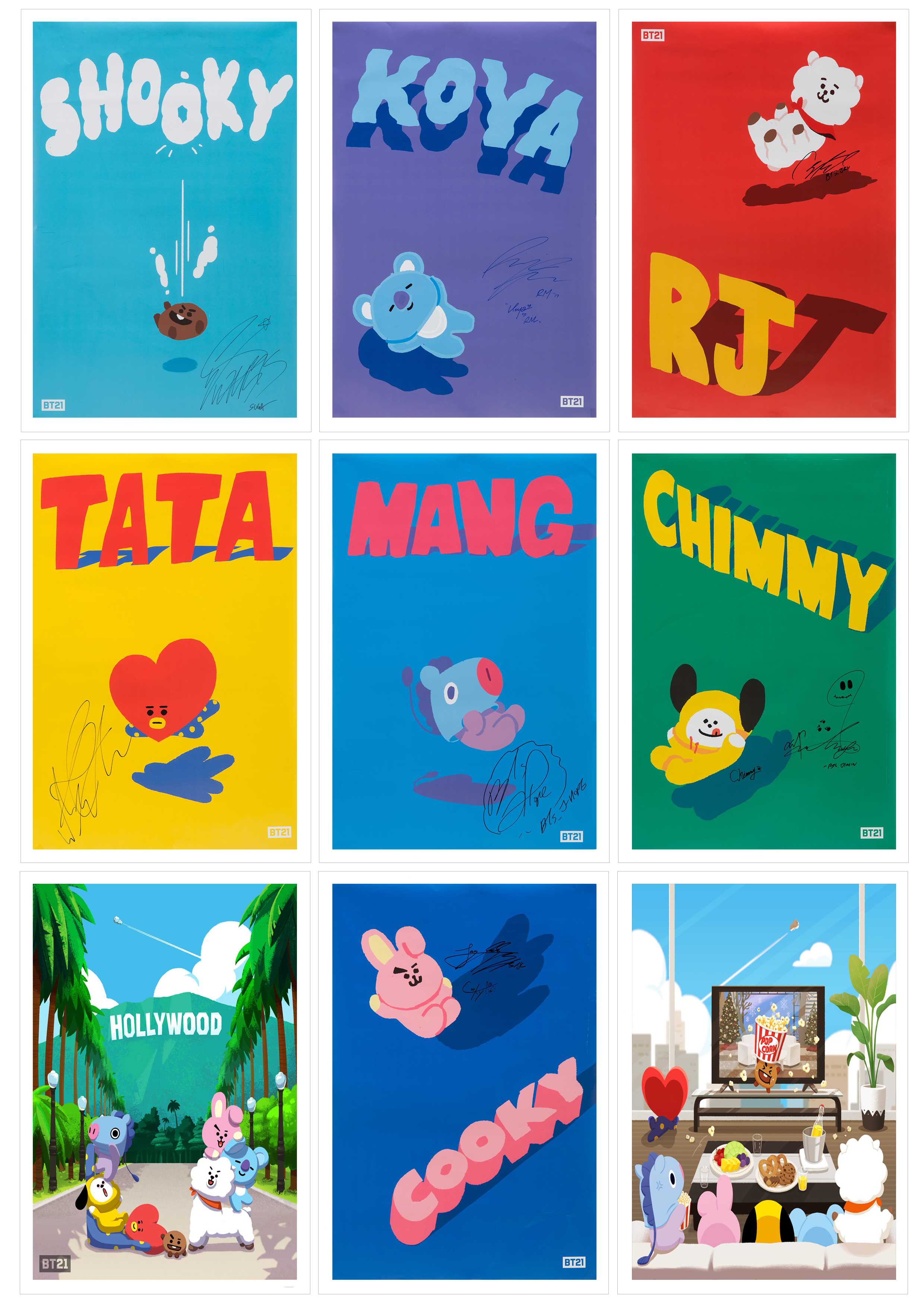 [HCM]Lomo Card 18 Ảnh BTS - BT21