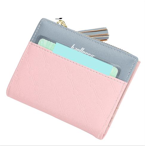 BÓP VÍ NỮ NGẮN SUPPER ONE NHIỀU NGĂN TIỆN DỤNG (HỒNG)