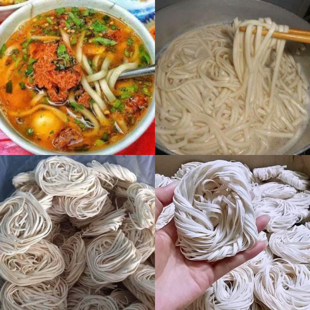 0,8kg Mì vắt ( bánh canh bột mì khô ) Huế (2 gói x400g ) loại 1