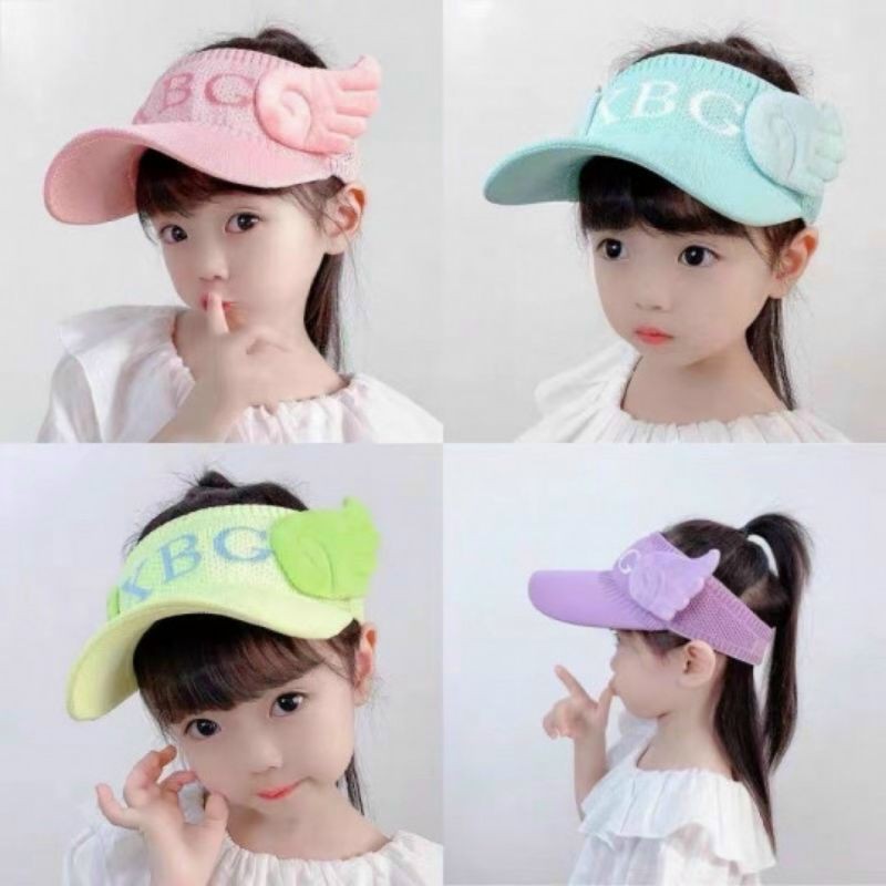 NÓN NỬA ĐẦU THỂ THAO NHIỀU MÀU CHẤT CHO BÉ GÁI.