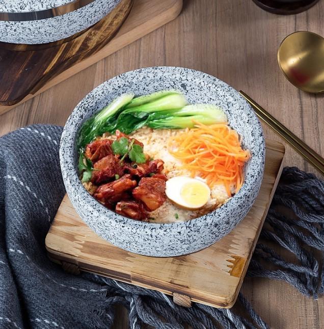 Bát Đá- thố đá giữ nhiệt size 18cm (kèm đế)