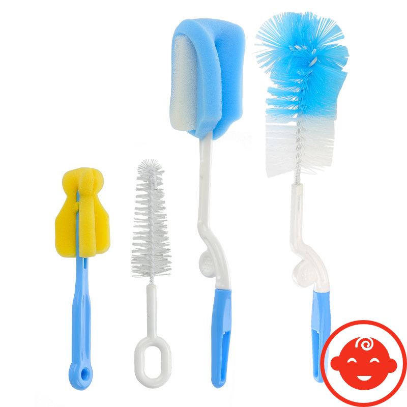 Cọ rửa bình sữa cho bé 4 chi tiết đa năng vệ sinh bình núm ty
