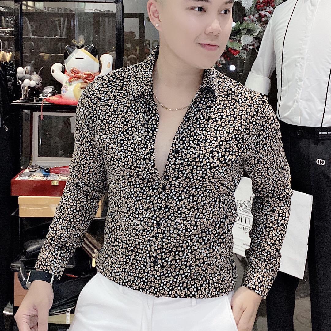 [HCM]ÁO SƠ MI NAM HỌA TIẾT 3D HÀNG SỊN SÒ CAO CẤP SA