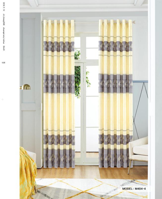 Màn Rèm Cửa Chính - Rèm Cửa Sổ - Tuỳ chọn kích thước từ 150cm đến 500cm - Vải Gấm HQ - Vải dày rủ đẹp - Kiểu Khoen Ore - Mẫu 404-4