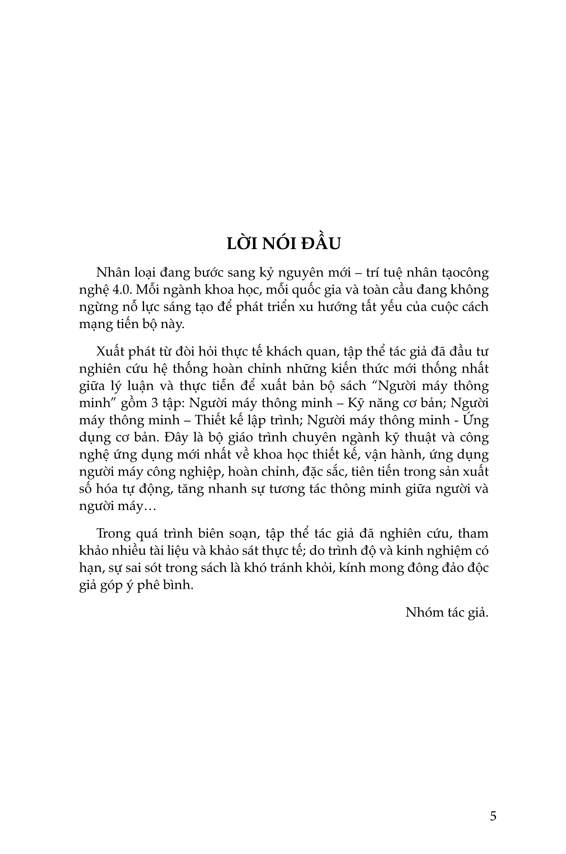 Người Máy Thông Minh - Ứng Dụng Cơ Bản