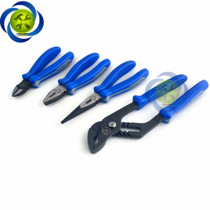 [HCM]Bộ kìm 4 cây Kingtony 42104GP (Kìm cắt điện nhọn mỏ quạ)