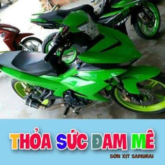 SƠN SAMURAI COMBO SƠN MÀU XANH LÁ KAWASAKI GỒM 4 CHAI