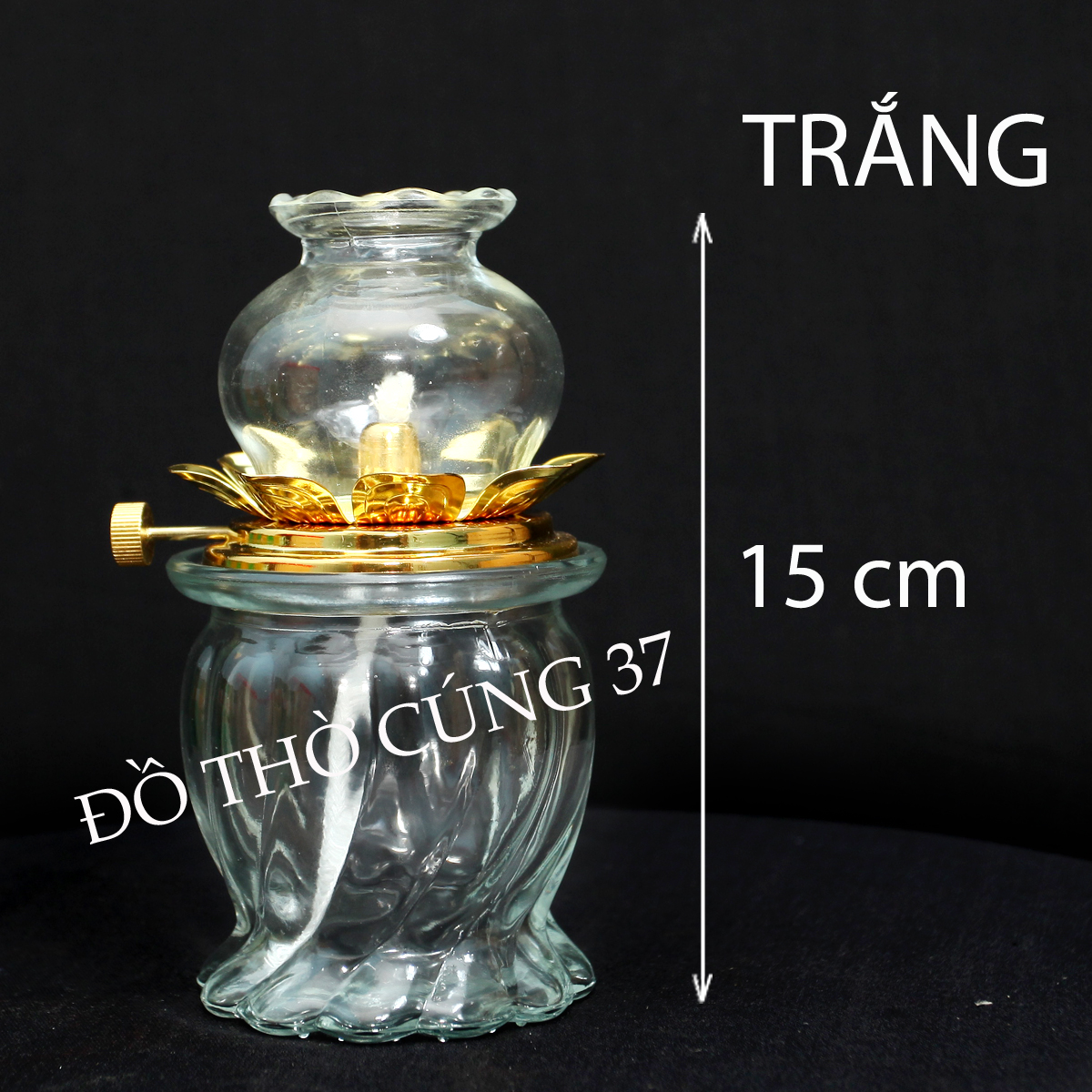 ĐÈN DẦU THỦY TINH , ĐÈN DẦU LƯU LY - 037