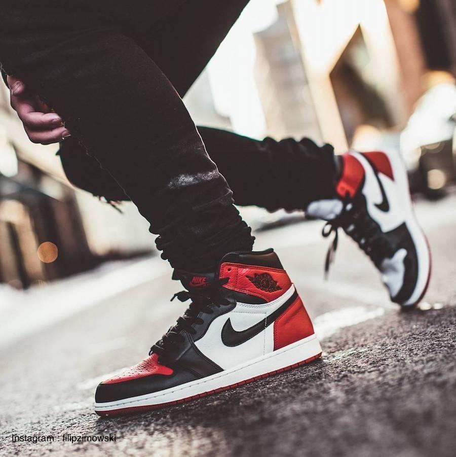 Giày Sneaker J0rdan 1 Đỏ đen ( Full box)